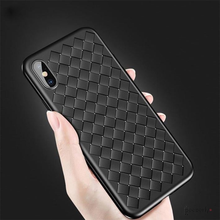 iPhone XS Max Ultra Thin Soft Grid Weaving Case