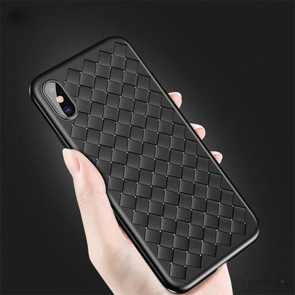 iPhone XS Max Ultra Thin Soft Grid Weaving Case