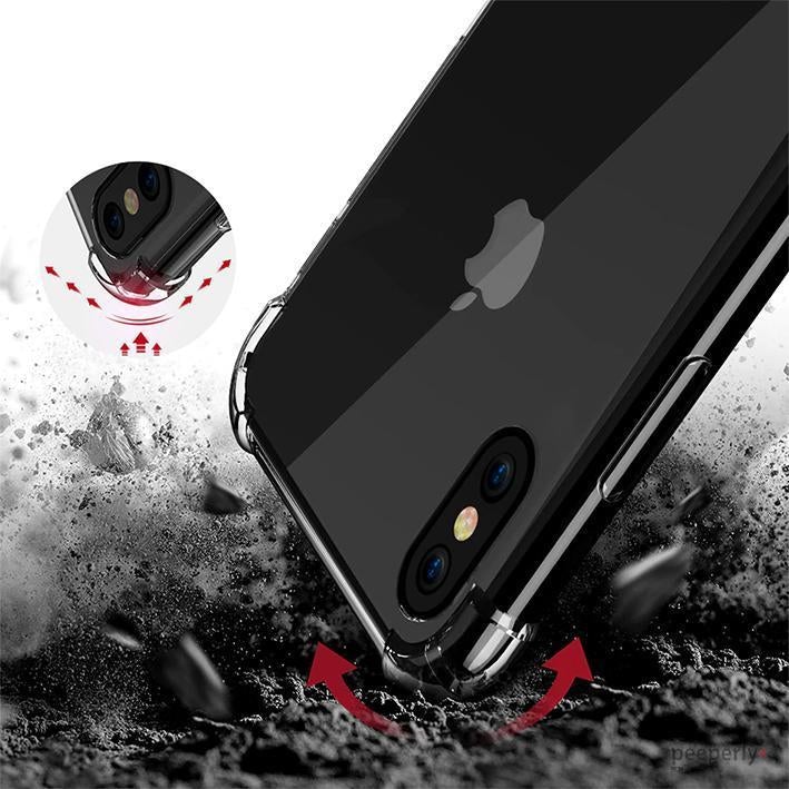 MK ® iPhone X King Kong Anti Shock TPU Transparent Case