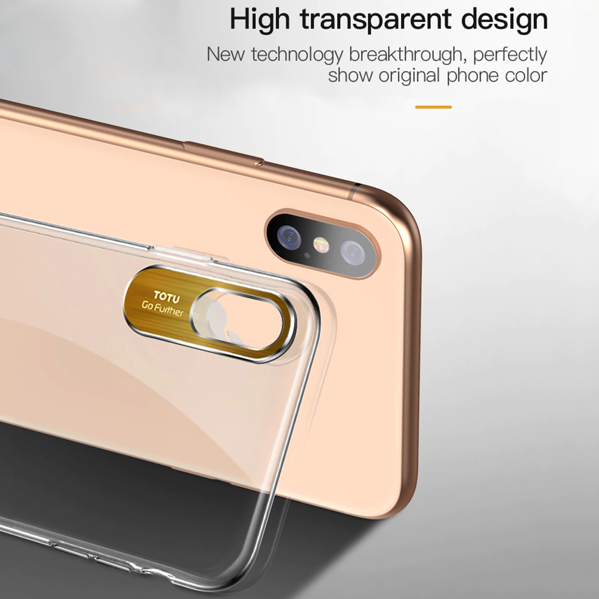 TOTU ® iPhone XS Clear Camera Protective Case