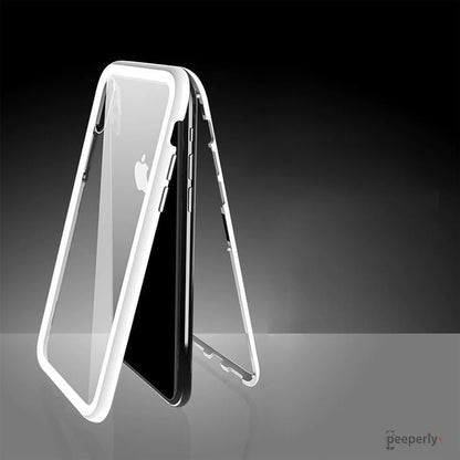 iPhone XS Max Electronic Auto-Fit Magnetic Transparent Glass Case