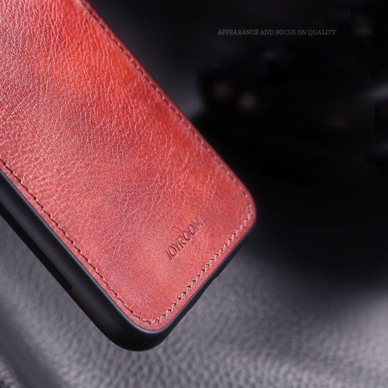 JOYROOM ® iPhone XS Max Leather Texture Polarized Lens Case