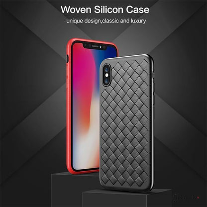 iPhone XS Max Ultra Thin Soft Grid Weaving Case