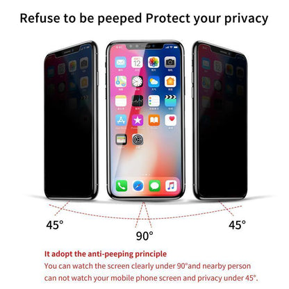 iPhone X Privacy Tempered Glass Screen Protector [Anti-Spy Glass]