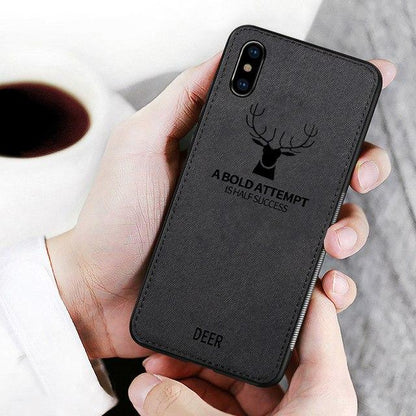 iPhone X Deer Pattern Inspirational Soft Case