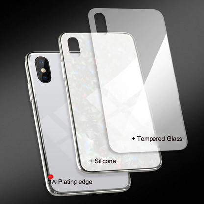 iPhone X Dream Shell Series Textured Marble Case