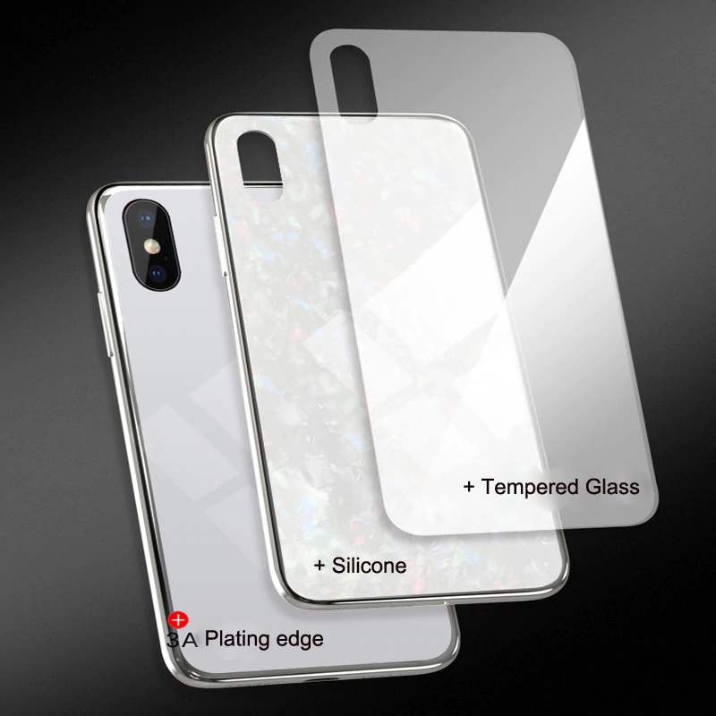 iPhone XS Max Dream Shell Series Textured Marble Case