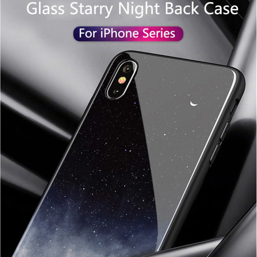 iPhone X Exquisite Moonlit Soft Edge Glass Case