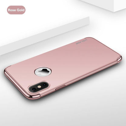 iPhone XS Metal Plating Hard Matte Back Case