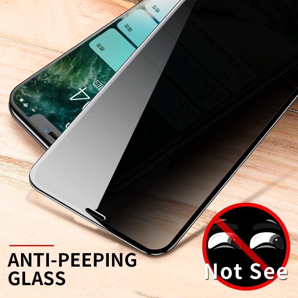 iPhone X Privacy Tempered Glass Screen Protector [Anti-Spy Glass]