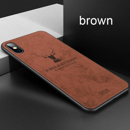 iPhone X Deer Pattern Inspirational Soft Case