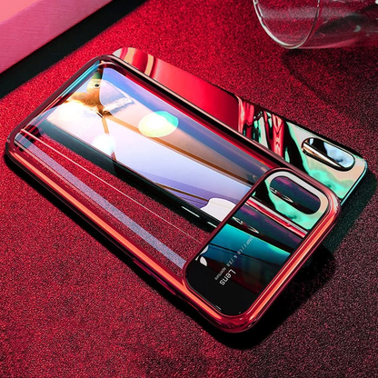 TOTU ® iPhone XS Polarized Lens Mirror Transparent Hard Case