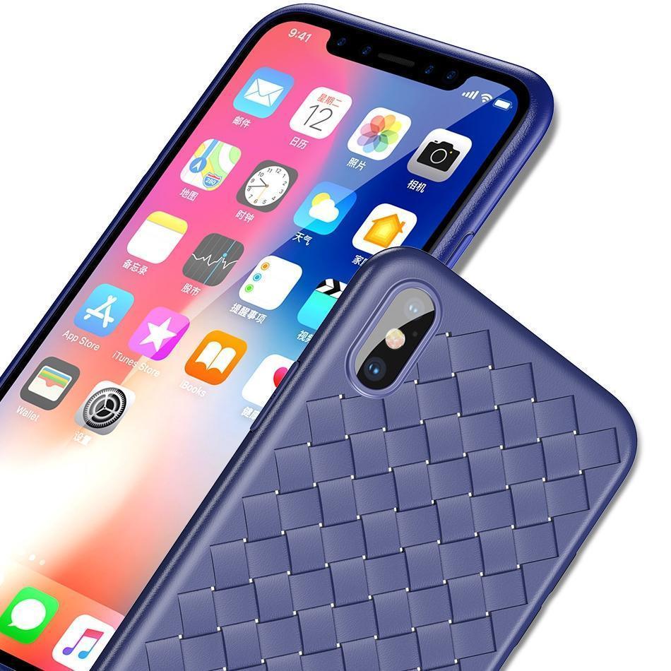 iPhone X Ultra-thin Grid Weaving Case