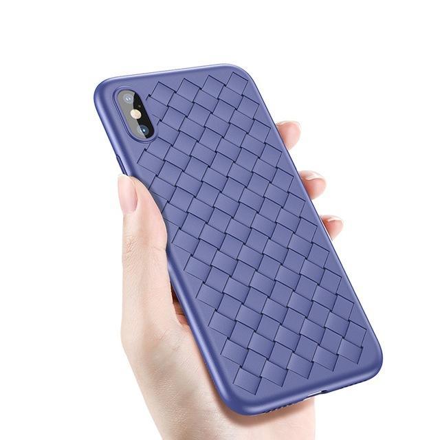 iPhone X Ultra-thin Grid Weaving Case