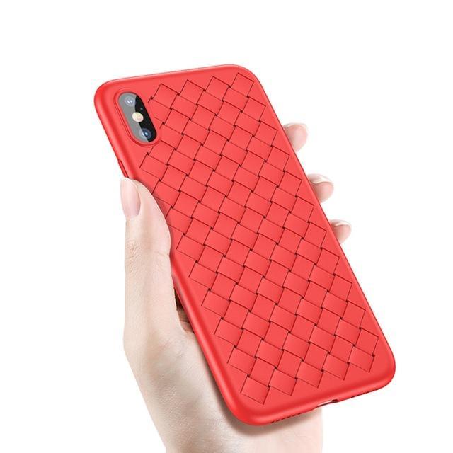 iPhone X Ultra-thin Grid Weaving Case