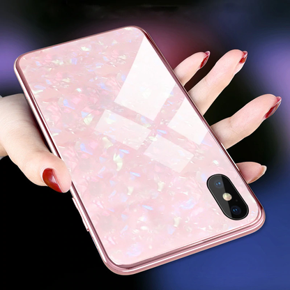 iPhone XS Max Dream Shell Series Textured Marble Case