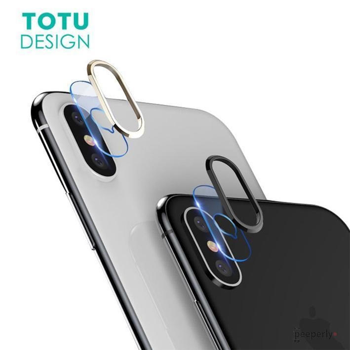 TOTU ® iPhone X Camera Lens Glass Protector and Ring