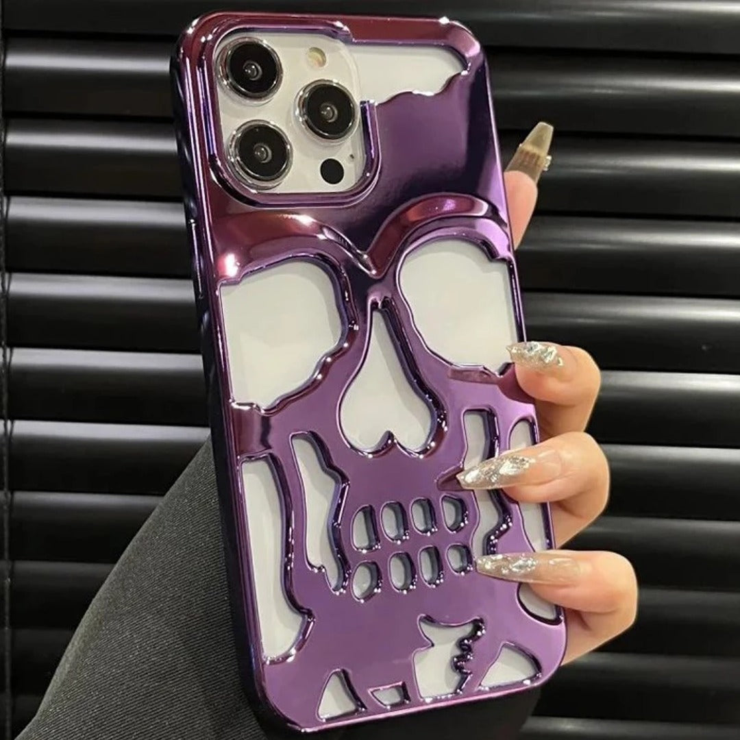 iPhone 12 Series Hollow Skull Design Case