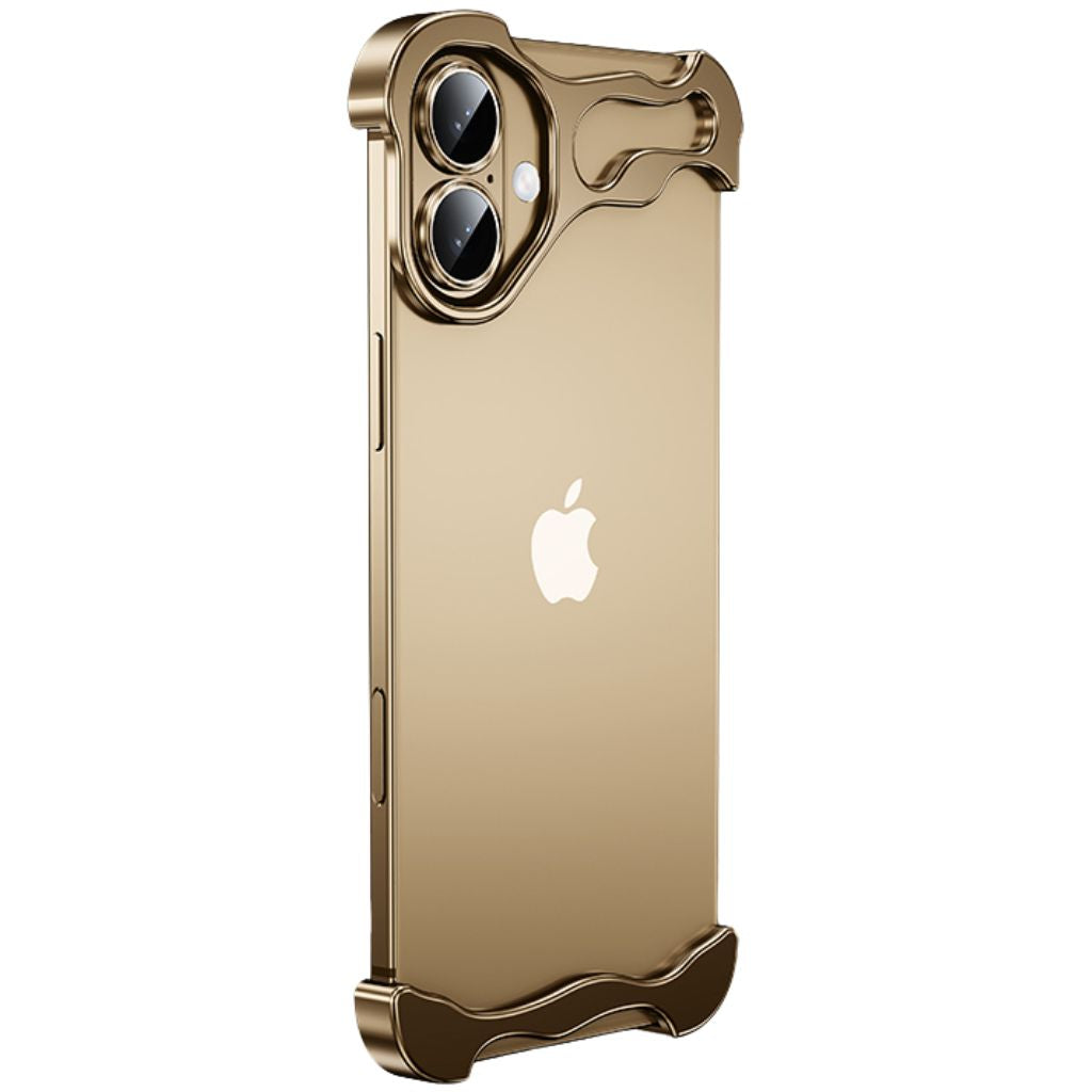 Luxury Minimal Metal Titanium Bumper Case for iPhone