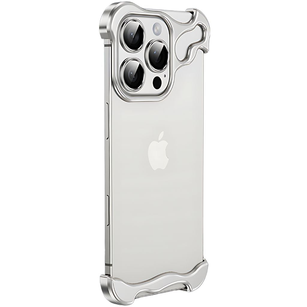 Luxury Minimal Metal Titanium Bumper Case for iPhone