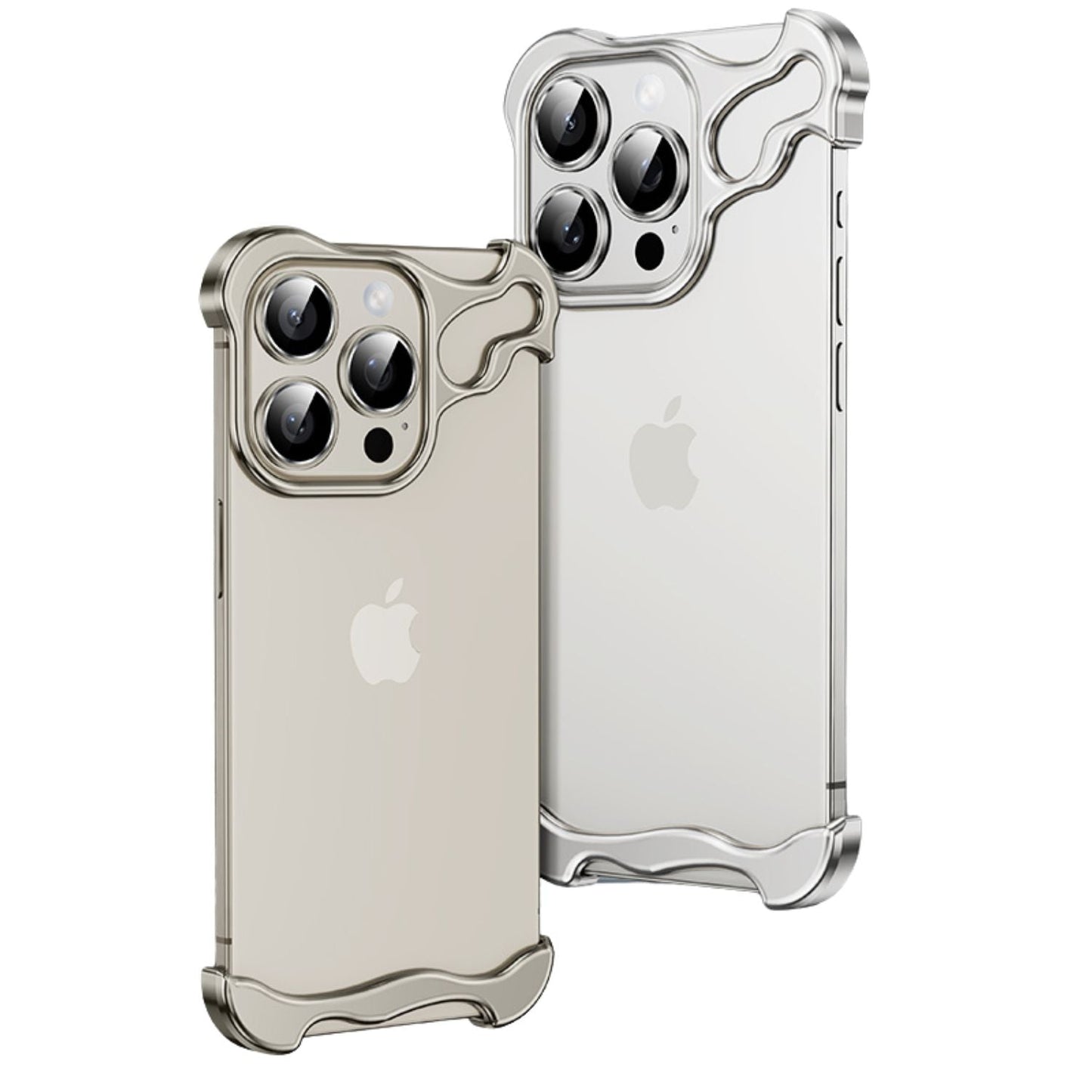 Luxury Minimal Metal Titanium Bumper Case for iPhone