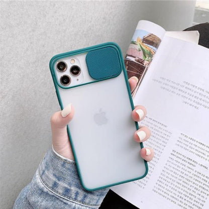 iPhone 12 Pro Max Camera Lens Slide Protection Matte Case