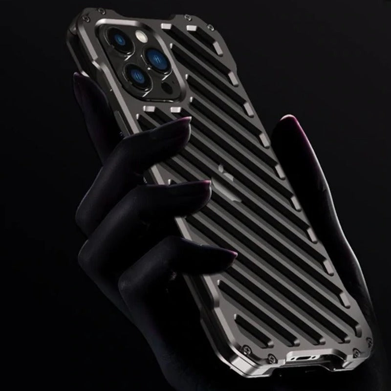 iPhone 14 Pro Max R-Just Aluminium Alloy Grill Case