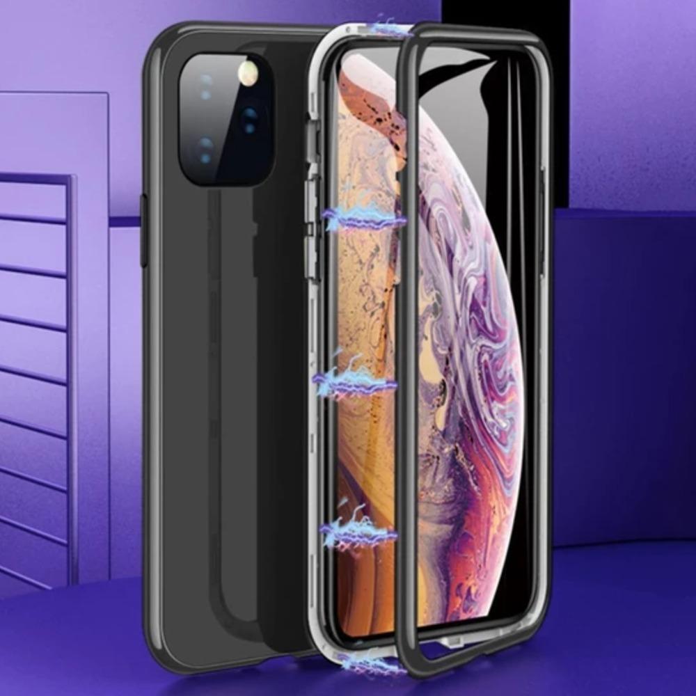 iPhone 11 Series Electronic Auto-Fit Magnetic Glass Case