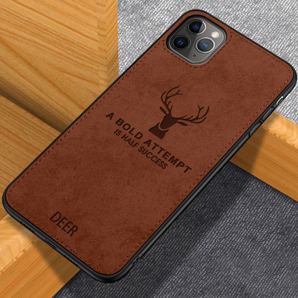 iPhone 11 Pro Max Deer Pattern Inspirational Soft Case (3-in-1 Combo)