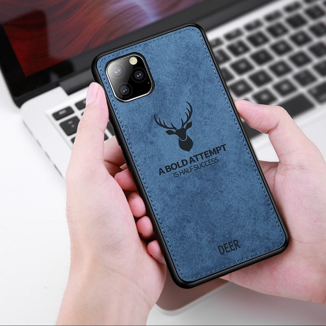 iPhone 11 Series (3 in 1 Combo) Deer Case + Tempered Glass + Camera Lens Guard