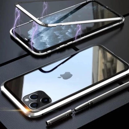 iPhone 11 Series Electronic Auto-Fit Magnetic Glass Case