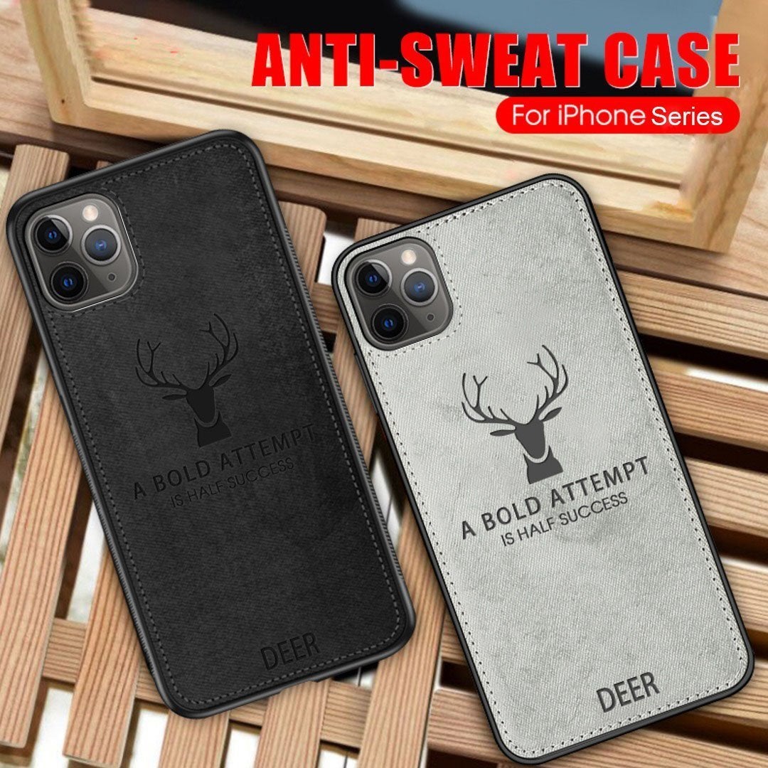 iPhone 11 Pro Max (3 in 1 Combo) Deer Case + Tempered Glass + Earphones