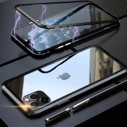 iPhone 11 Series Electronic Auto-Fit Magnetic Glass Case