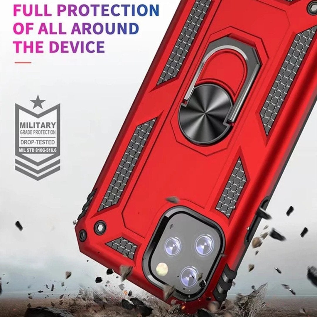 iPhone 11 Series Hybrid Armor Ring Case