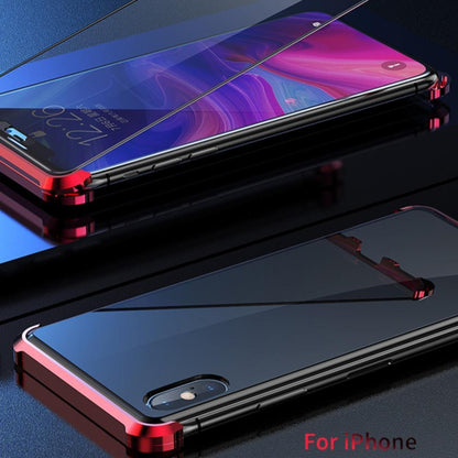 iPhone XR Frameless Auto-Fit (Front+ Back) Magnetic Glass Case