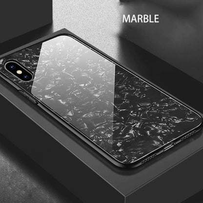 iPhone X Dream Shell Series Textured Marble Case