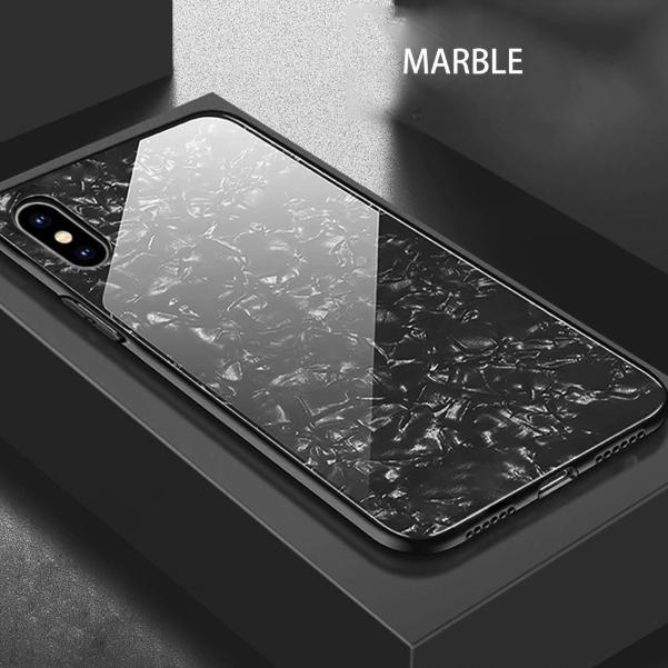 iPhone XS Max Dream Shell Series Textured Marble Case