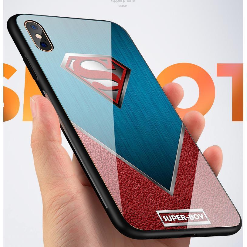 iPhone X Super Hero Series Glass Back Case