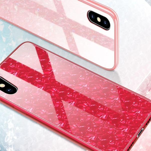 iPhone X Dream Shell Series Textured Marble Case