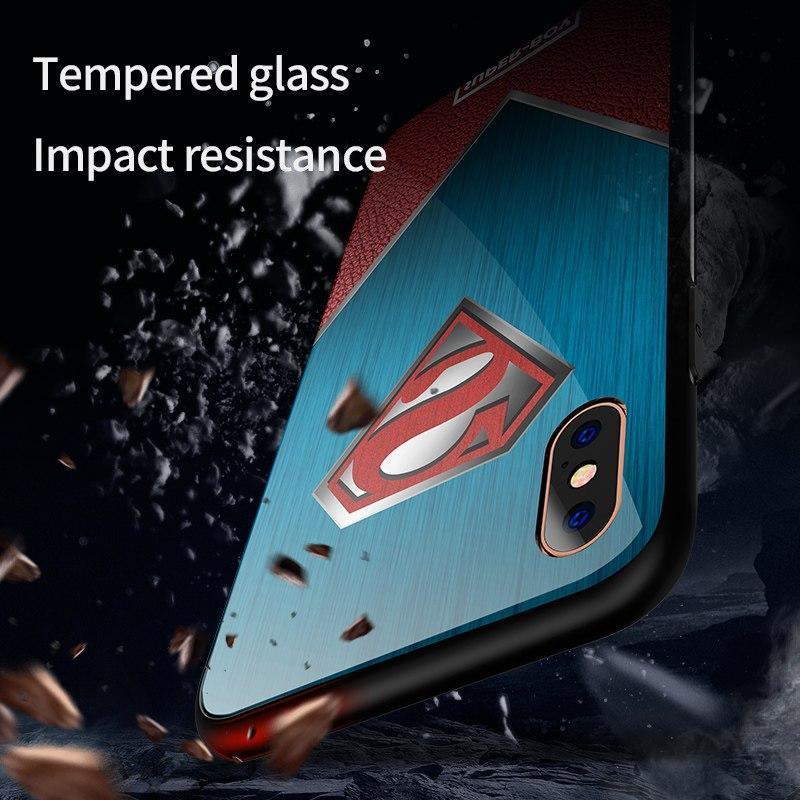 iPhone X Super Hero Series Glass Back Case