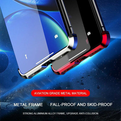 iPhone XR Frameless Auto-Fit (Front+ Back) Magnetic Glass Case