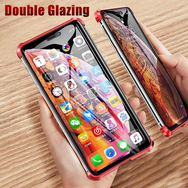 iPhone XR Frameless Auto-Fit (Front+ Back) Magnetic Glass Case