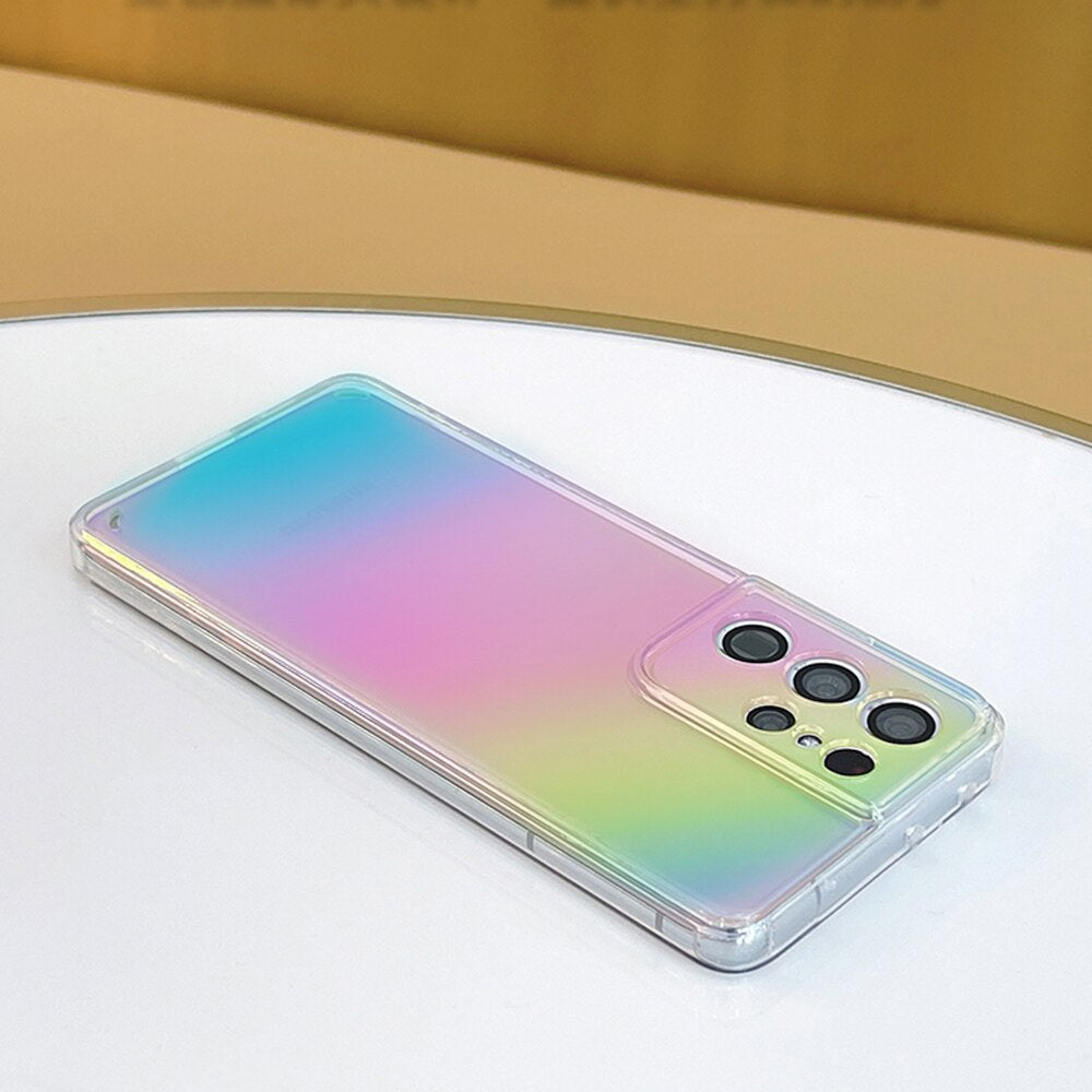 Galaxy S22 Ultra Gradient Aurora Clear Case