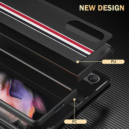 Galaxy Z Fold4 Luxury Leather Splice Case