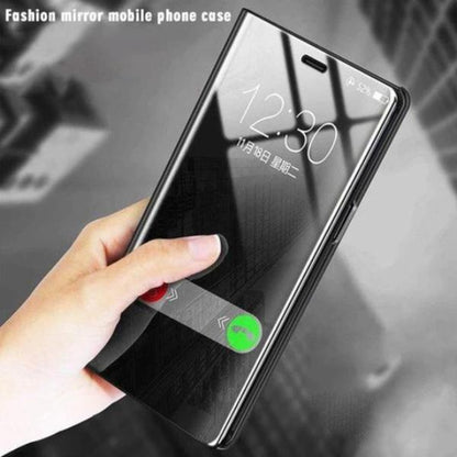 Galaxy M21 Mirror Clear View Flip Case [Non Sensor Working]