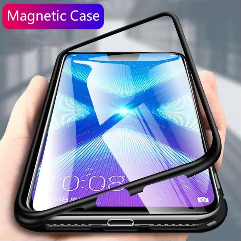 iPhone XS Max Electronic Auto-Fit Magnetic Transparent Glass Case