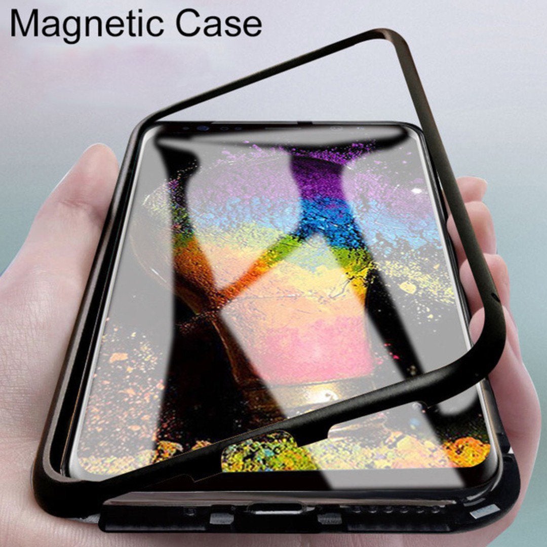 iPhone XS Max Electronic Auto-Fit Magnetic Transparent Glass Case