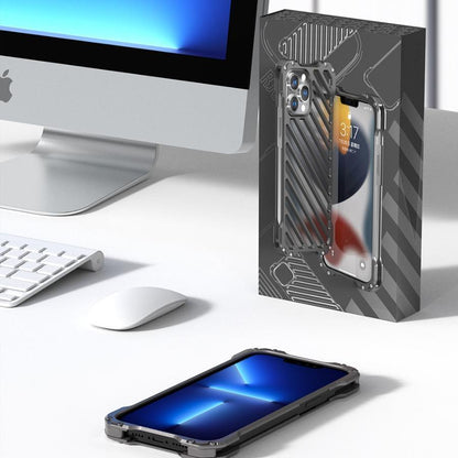 iPhone 13 R-Just Aluminium Alloy Grill Case