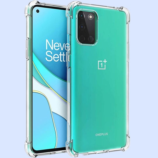 OnePlus Series (2 in 1 Combo) Anti-Knock TPU Transparent Cover + Camera Lens Protector