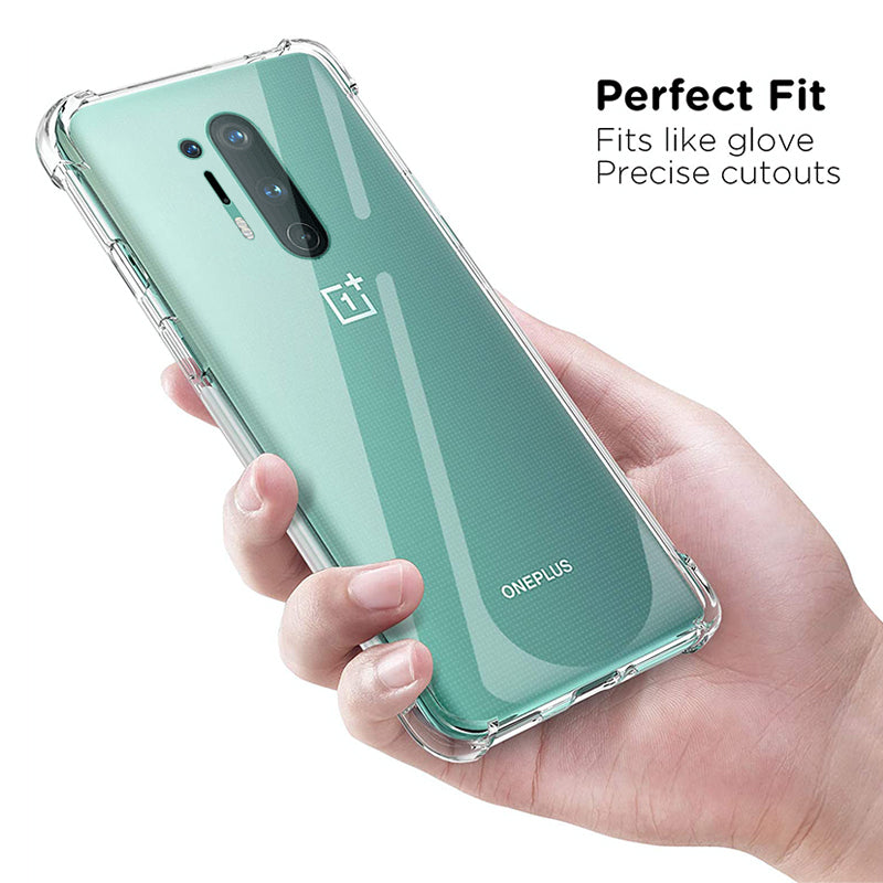 OnePlus Series (2 in 1 Combo) Anti-Knock TPU Transparent Cover + Camera Lens Protector